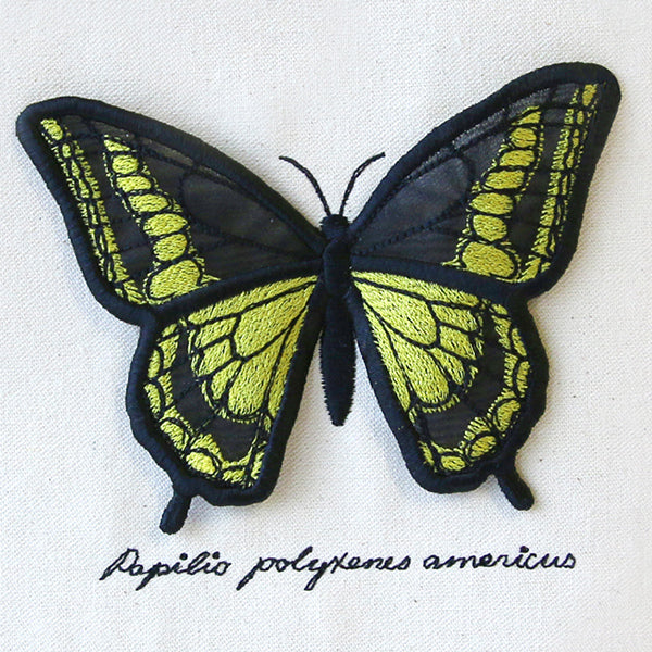 Black Swallowtail Display (3D Applique)