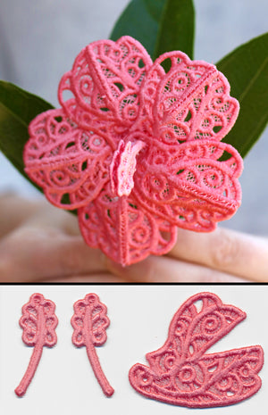 Blooming Hibiscus (Lace)