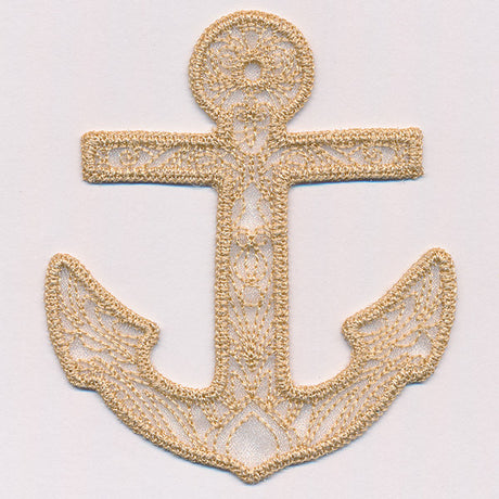 Sea Glass - Anchor (Freestanding Organza)