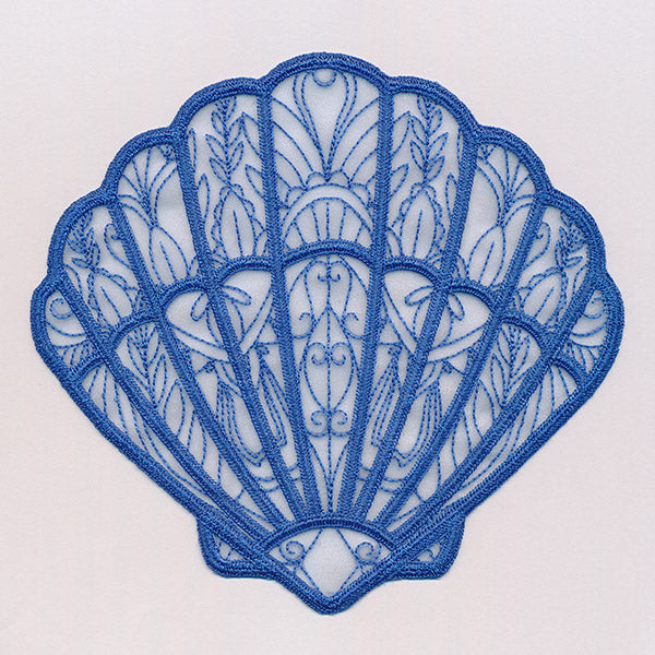 Sea Glass - Fan Shell (Freestanding Organza)