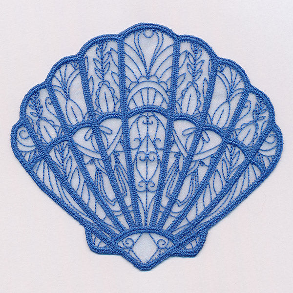 Sea Glass - Fan Shell (Freestanding Organza)