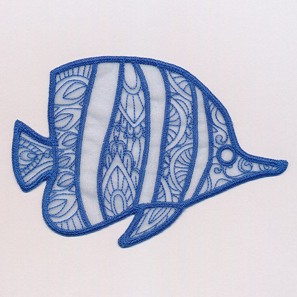 Sea Glass - Butterflyfish (Freestanding Organza)