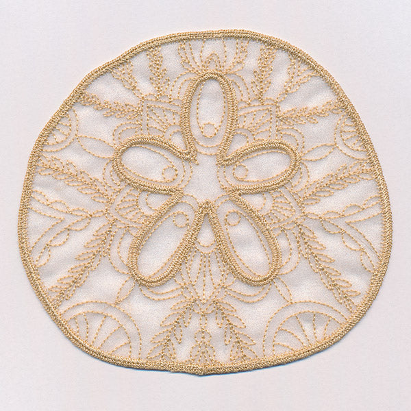 Sea Glass - Sand Dollar (Freestanding Organza)