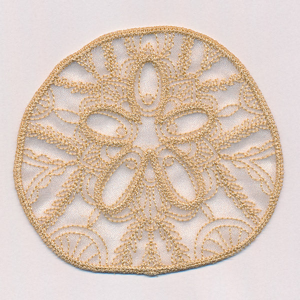 Sea Glass - Sand Dollar (Freestanding Organza)