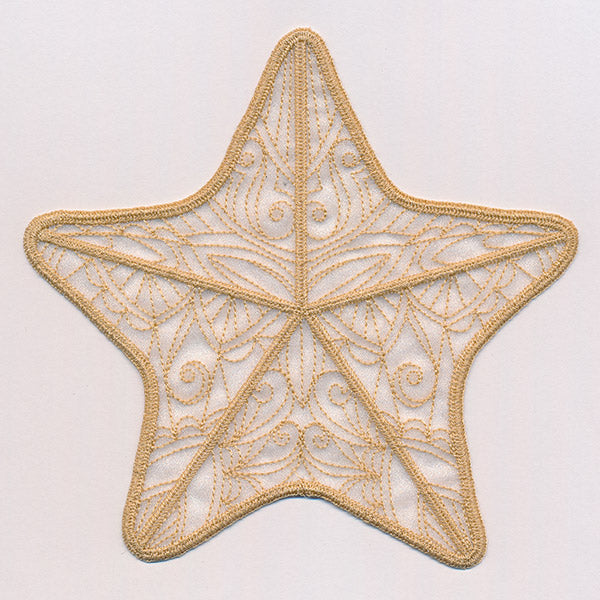 Sea Glass - Starfish (Freestanding Organza)