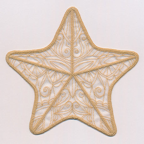 Sea Glass - Starfish (Freestanding Organza)