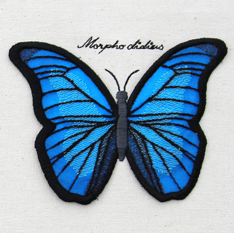Winged Curiosities - Blue Morpho (3D Applique)