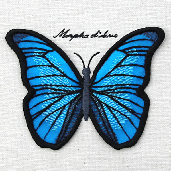 Winged Curiosities - Blue Morpho (3D Applique)