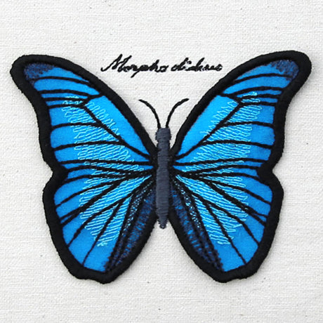 Winged Curiosities - Blue Morpho (3D Applique)