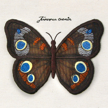 Winged Curiosities - Common Buckeye (3D Applique)