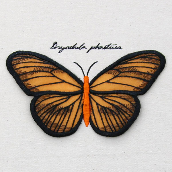 Winged Curiosities - Banded Orange (3D Applique)