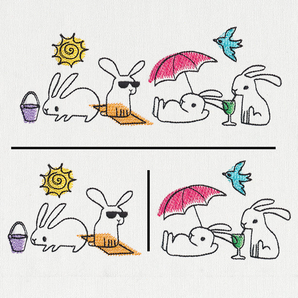 Beach Bunny Border (Split)