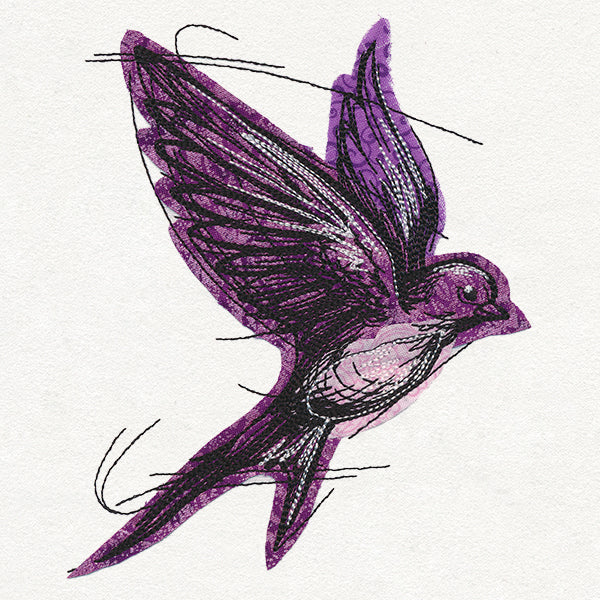 Sketched Swallow (Applique)