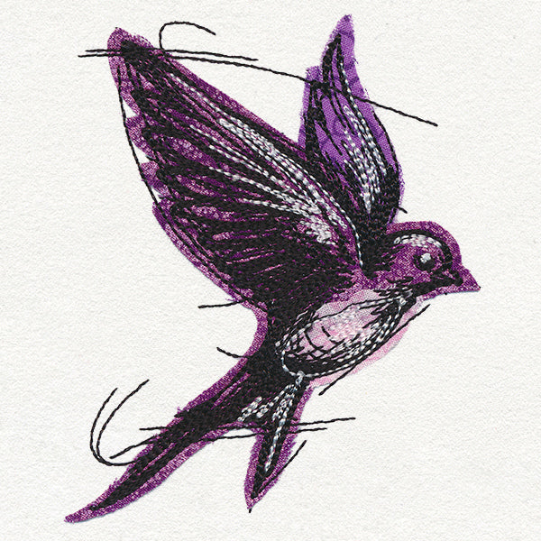 Sketched Swallow (Applique)