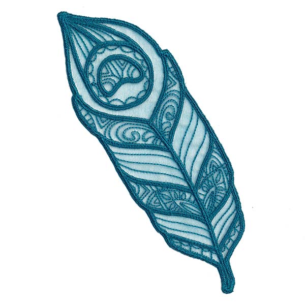 Nature's Charms - Feather 2 (Freestanding Organza)