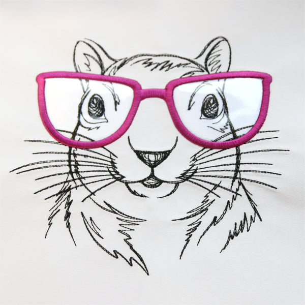 Squirrel Specs (Vinyl Applique)