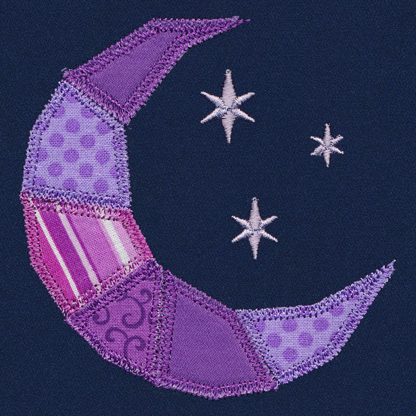 Crescent Moon Quilt Block (In-the-Hoop)