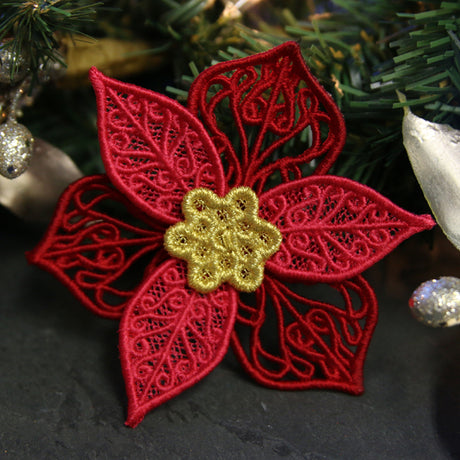 Layered Poinsettia (Lace)