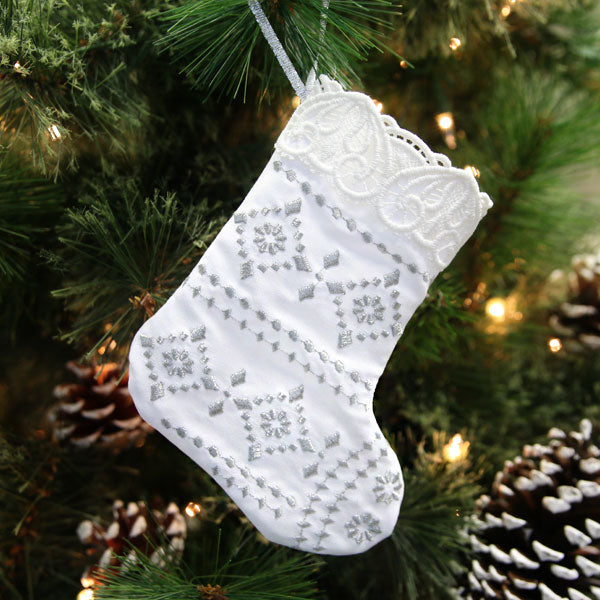 Lace Trimmed Stocking (In-the-Hoop)