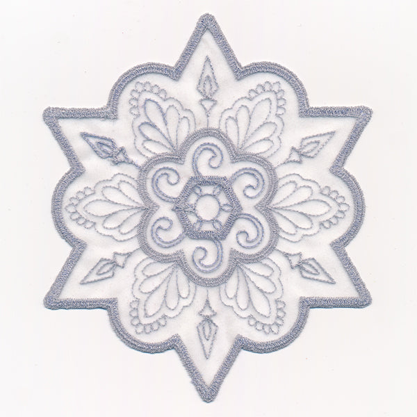 Crystal Snowflake 1 (Freestanding Organza)