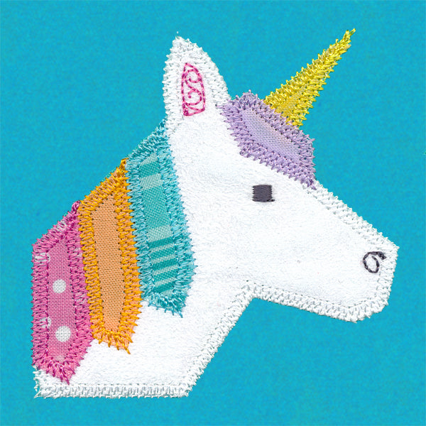 Unicorn Quilt Block (In-the-Hoop)
