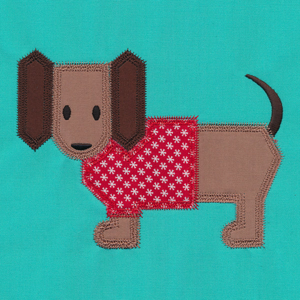 Dachshund Quilt Block (In-the-Hoop)