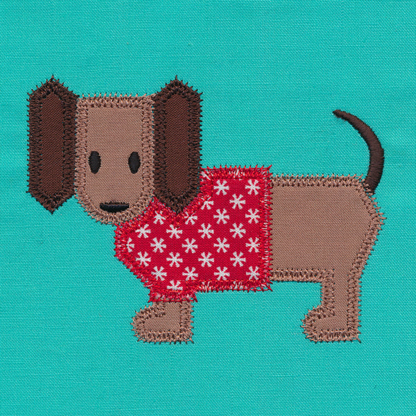 Dachshund Quilt Block (In-the-Hoop)