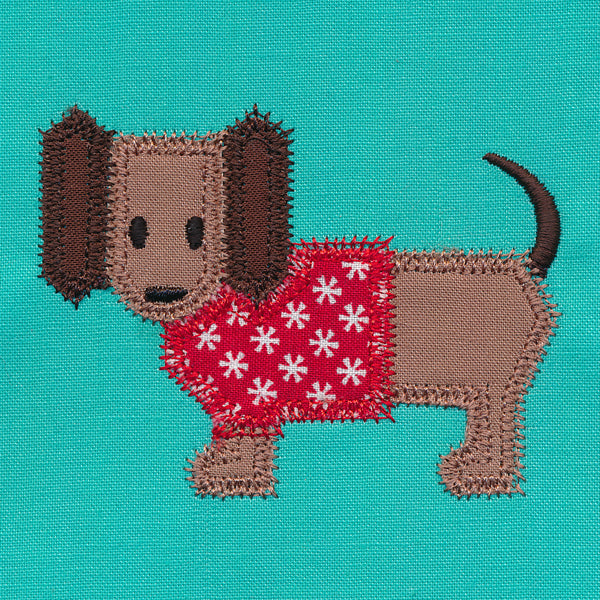 Dachshund Quilt Block (In-the-Hoop)