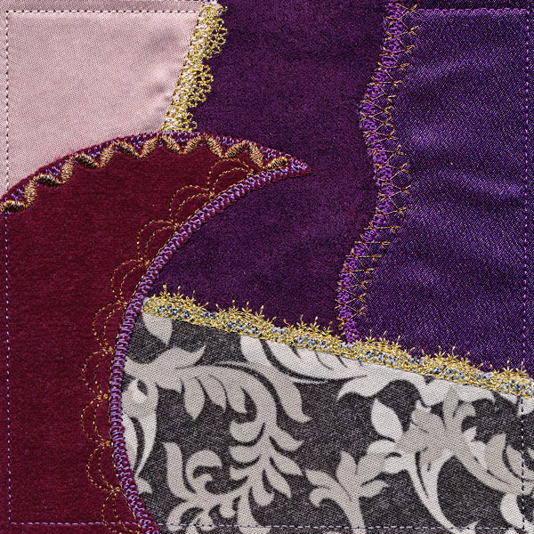 Crazy Quilt Block - Crescent (In-the-Hoop)
