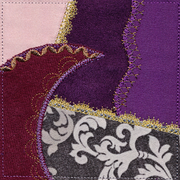 Crazy Quilt Block - Crescent (In-the-Hoop)