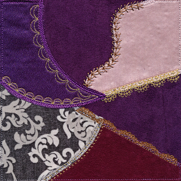 Crazy Quilt Block - Spiral (In-the-Hoop)