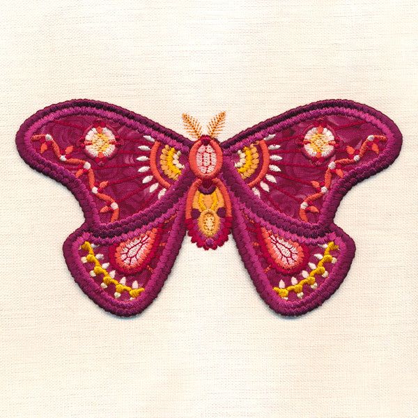 Dimensional Moth (3D Applique)