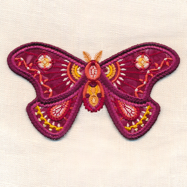 Dimensional Moth (3D Applique)