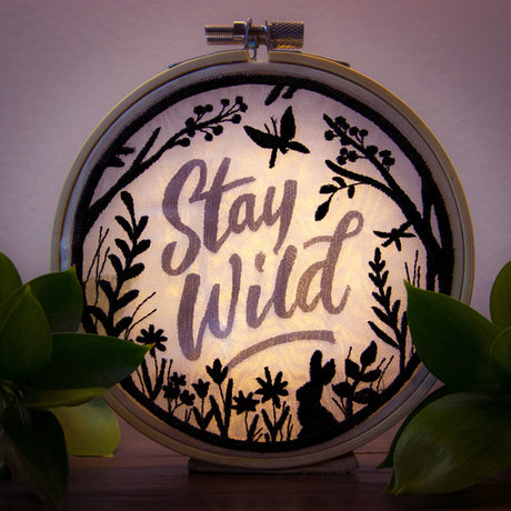 Stay Wild Shadowbox (Organza)