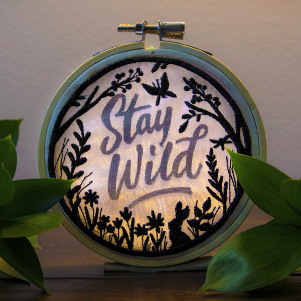 Stay Wild Shadowbox (Organza)