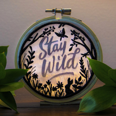 Stay Wild Shadowbox (Organza)
