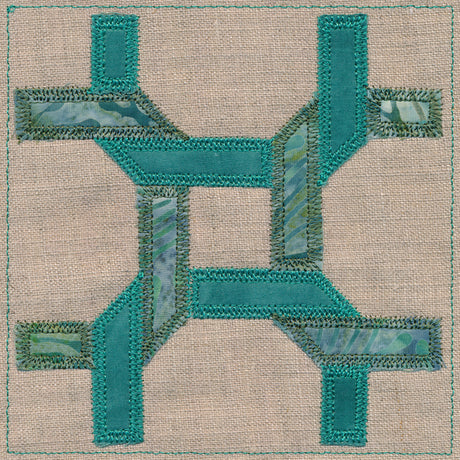 Celtic Twist Quilt Block (In-the-Hoop)