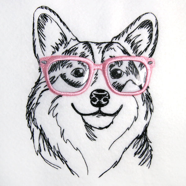 Corgi Specs (Vinyl Applique)