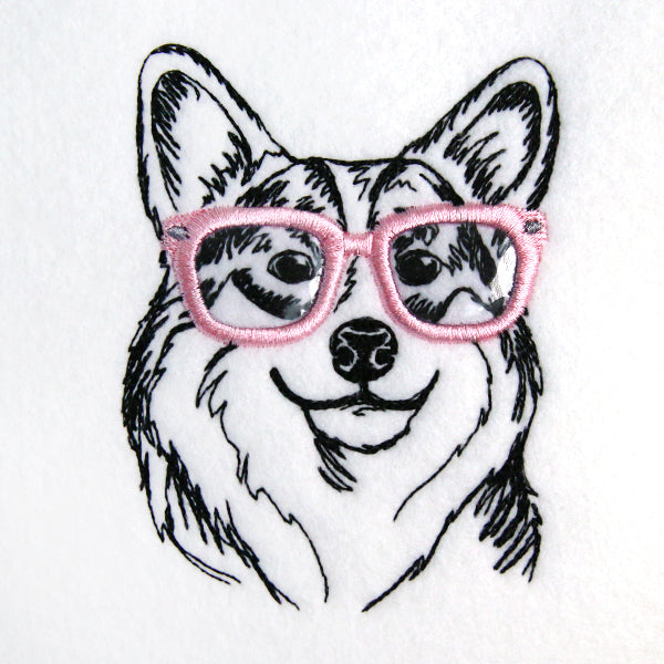 Corgi Specs (Vinyl Applique)