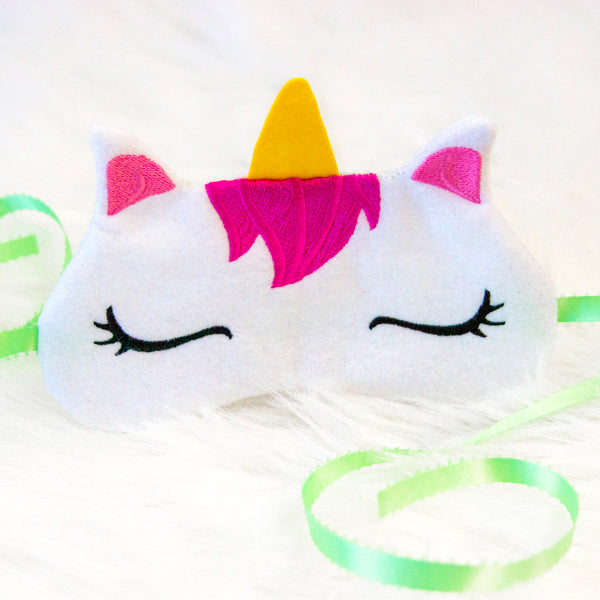 Sleepy Unicorn Eye Mask (In-the-Hoop)
