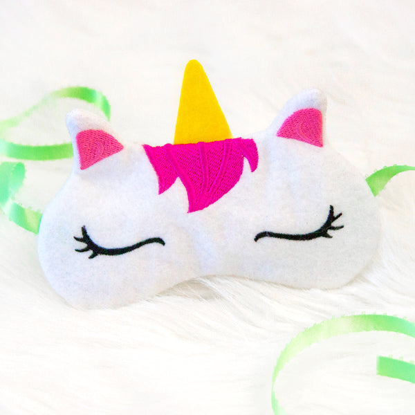 Sleepy Unicorn Eye Mask (In-the-Hoop)