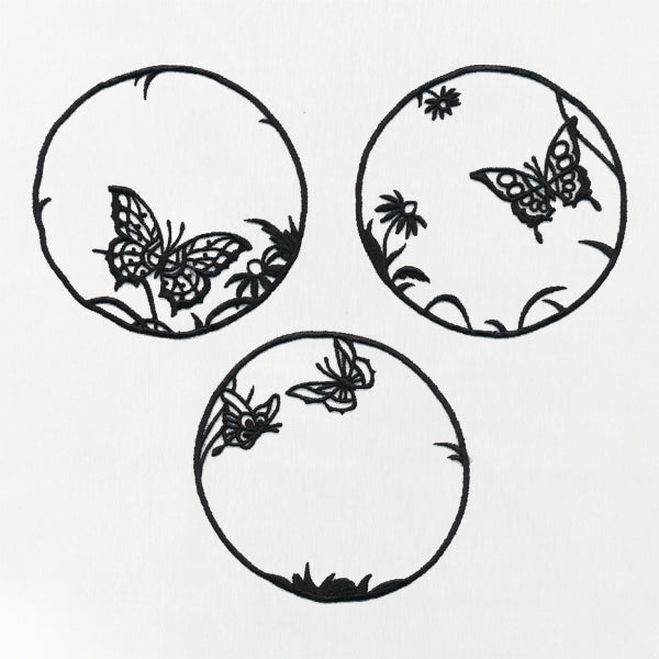 Butterfly Garden Shadowbox (Organza)