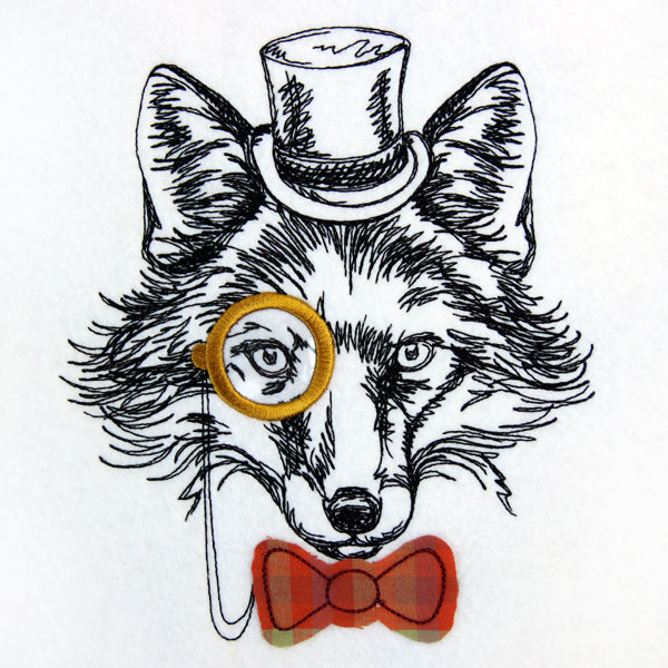 Dapper Fox (Vinyl Applique)