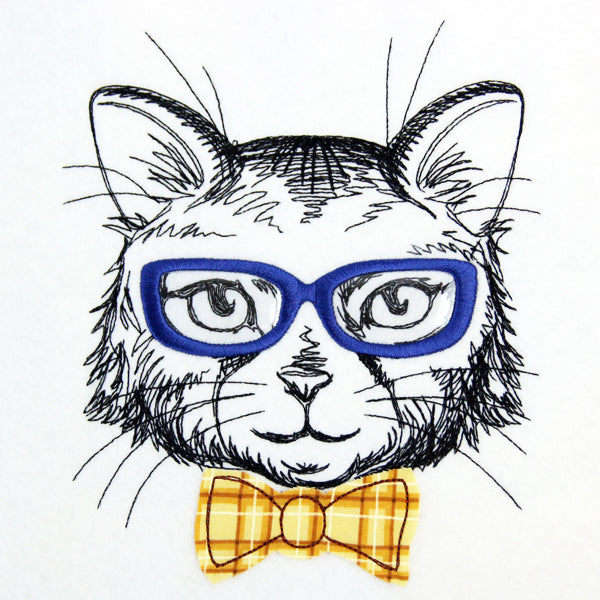 Dapper Cat (Vinyl Applique)