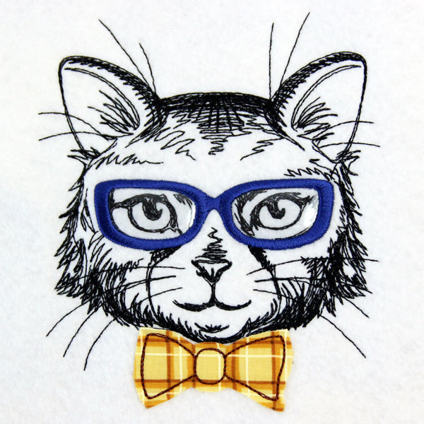 Dapper Cat (Vinyl Applique)