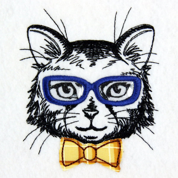 Dapper Cat (Vinyl Applique)