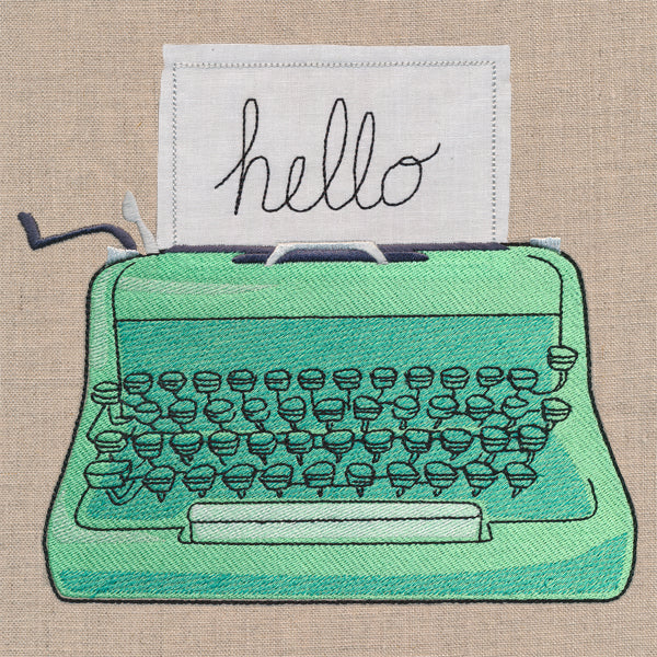 Take Note Typewriter (Applique)