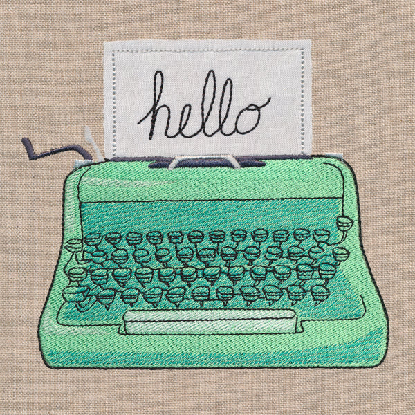 Take Note Typewriter (Applique)