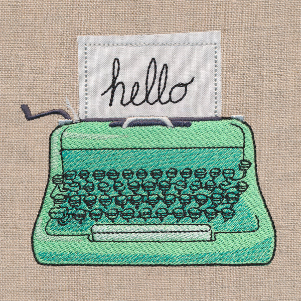 Take Note Typewriter (Applique)