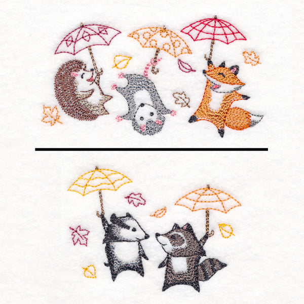 Blustery Autumn Animals